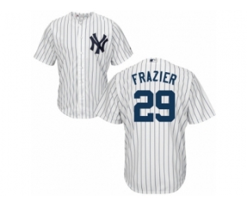 Youth Majestic New York Yankees #29 Todd Frazier Authentic White Home MLB Jersey