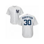 Youth Majestic New York Yankees #30 David Robertson Authentic White Home MLB Jersey Youth Majestic New York Yankees #30 David Robertson Authentic White Home MLB Jersey