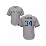 Youth Majestic New York Yankees #34 Jamie Garcia Authentic Grey Road MLB Jersey Youth Majestic New York Yankees #34 Jamie Garcia Authentic Grey Road MLB Jersey