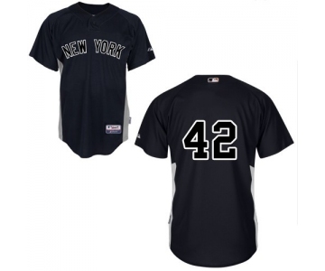 Youth Majestic New York Yankees #42 Mariano Rivera Replica Black MLB Jersey