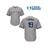 Youth New York Yankees #19 Masahiro Tanaka Grey Cool Base Stitched MLB Jersey Youth New York Yankees #19 Masahiro Tanaka Grey Cool Base Stitched MLB Jersey