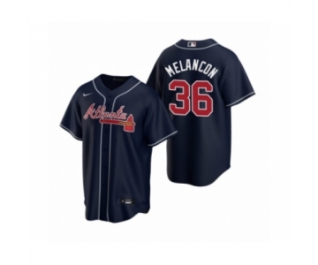 Youth Atlanta Braves #36 Mark Melancon Nike Navy 2020 Replica Alternate Jersey