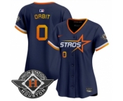 Youth Houston Astros #0 Orbit Navy 2025 City Connect Limited Stitched Baseball Jersey 