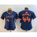 Youth Houston Astros #44 Yordan Alvarez Navy 2025 City Connect Limited Stitched Baseball Jersey