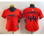 Youth Houston Astros #44 Yordan Alvarez Orange 2025 City Connect Limited Stitched Baseball Jersey