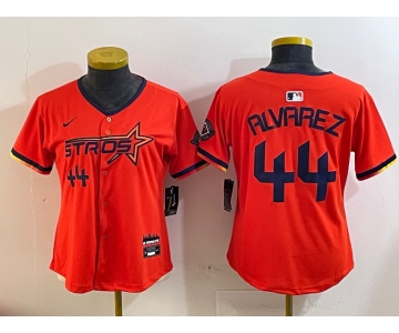 Youth Houston Astros #44 Yordan Alvarez Orange 2025 City Connect Limited Stitched Baseball Jersey