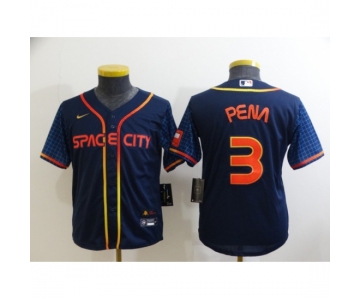 Youth Toddler Houston Astros #3 Felix Pena Nike Navy 2022 City Connect Player Jersey