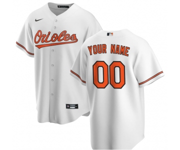 Baltimore Orioles Custom Nike White 2020 Replica Home Jersey