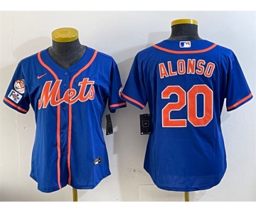 Women's New York Mets #20 Pete Alonso Royal 2025 Spring Training Cool Base Stitched Baseball Jersey