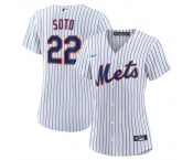 Women's New York Mets #22 Juan Soto White Cool Base Stitched MLB Jersey