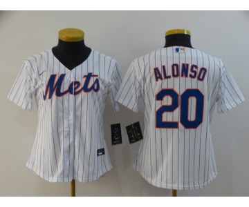 Nike Youth New York Mets #20 Pete Alonso Authentic Royal White Alternate Home Cool Base Baseball Jersey