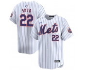 Youth New York Mets #22 Juan Soto White 2024 Home Limited Stitched Baseball Jersey
