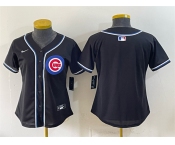 Women's Chicago Cubs 2026 Fashion Replica Black Out Stitched Baseball Jersey