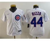 Women's Chicago Cubs #44 Anthony Rizzo White Stitched Baseball Jersey Women's Chicago Cubs #44 Anthony Rizzo White Stitched Baseball Jersey