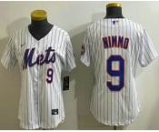 Women's Chicago Cubs #9 Miguel Amaya Number White Limited Jersey