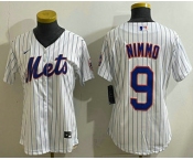 Women's Chicago Cubs #9 Miguel Amaya White Limited Jersey