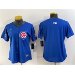 Women's Chicago Cubs Blank Royal 'Ryne Sandberg Tribute' Vapor Limited V2 Stitched Baseball Jersey Women's Chicago Cubs Blank Royal 'Ryne Sandberg Tribute' Vapor Limited V2 Stitched Baseball Jersey
