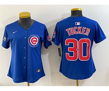 Youth Chicago Cubs #30 Kyle Tucker Royal 'Ryne Sandberg Tribute' Vapor Limited V2 Stitched Baseball Jersey