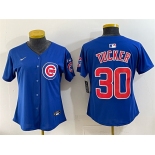 Youth Chicago Cubs #30 Kyle Tucker Royal 'Ryne Sandberg Tribute' Vapor Limited V3 Stitched Baseball Jersey Youth Chicago Cubs #30 Kyle Tucker Royal 'Ryne Sandberg Tribute' Vapor Limited V3 Stitched Baseball Jersey