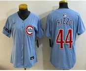 Youth Chicago Cubs #44 Anthony Rizzo Baby Blue Limited Jersey Youth Chicago Cubs #44 Anthony Rizzo Baby Blue Limited Jersey