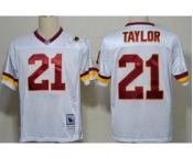 Men's Washington Redskins #17 Doug Williams White Throwback Jersey (4)