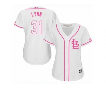 Women's Majestic St. Louis Cardinals #31 Lance Lynn Replica White Fashion Cool Base MLB Jersey