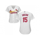 Women's St.Louis Cardinals #15 Randal Grichuk White Home Stitched MLB Jersey