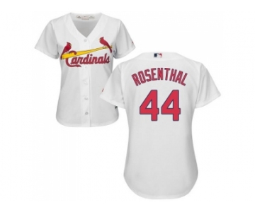 Women's St.Louis Cardinals #44 Trevor Rosenthal White Home Stitched MLB Jersey