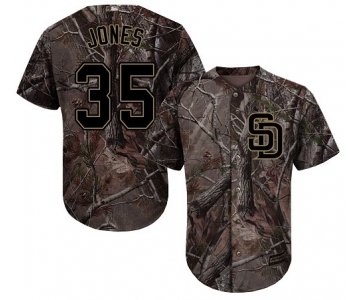 Youth Majestic San Diego Padres #35 Randy Jones Authentic Camo Realtree Collection Flex Base MLB Jersey