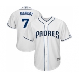 Youth Majestic San Diego Padres #7 Manuel Margot Authentic White Home Cool Base MLB Jersey Youth Majestic San Diego Padres #7 Manuel Margot Authentic White Home Cool Base MLB Jersey