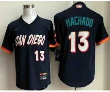 Youth San Diego Padres #13 Manny Machado Navy 2026 City Connect Stadium Jersey