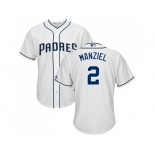 Youth San Diego Padres #2 Johnny Manziel White Cool Base Stitched MLB Jersey Youth San Diego Padres #2 Johnny Manziel White Cool Base Stitched MLB Jersey