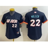 Youth San Diego Padres #22 Mason Miller Obsidian 2026 City Connect Stadium Stitched Baseball Jersey