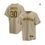 Youth San Diego Padres #30 Gavin Sheets Alternate Khaki Limited Jersey Youth San Diego Padres #30 Gavin Sheets Alternate Khaki Limited Jersey