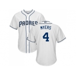 Youth San Diego Padres #4 Wil Myers White Cool Base Stitched MLB Jersey Youth San Diego Padres #4 Wil Myers White Cool Base Stitched MLB Jersey