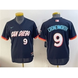 Youth San Diego Padres #9 Jake Cronenworth Obsidian 2026 City Connect Stadium Stitched Baseball Jersey Youth San Diego Padres #9 Jake Cronenworth Obsidian 2026 City Connect Stadium Stitched Baseball Jersey
