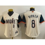 Women's Baltimore Orioles #8 Cal Ripken Jr Natural 2026 City Connect Stadium Stitched Baseball Jersey Women's Baltimore Orioles #8 Cal Ripken Jr Natural 2026 City Connect Stadium Stitched Baseball Jersey