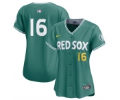 Women's Boston Red Sox #16 Jarren Duran Green 2025 City Connect Limited Stitched Baseball Jersey