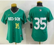 Women's Boston Red Sox #35 Garrett Crochet Green 2025 City Connect Limited Jersey