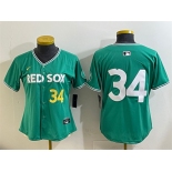 Youth Boston Red Sox #34 David Ortiz Green 2025 City Connect Limited Stitched Baseball Jersey