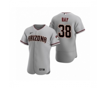 Men's Arizona Diamondbacks #38 Robbie Ray Nike Gray Authentic 2020 Road Jersey
