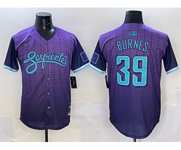 Men's Arizona Diamondbacks #39 Corbin Burnes Purple 2025 City Connect Limited Stitched Baseball Jersey