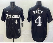 Men's Arizona Diamondbacks #4 Ketel Marte Black Vapor Premier Limited Stitched Baseball Jersey Men's Arizona Diamondbacks #4 Ketel Marte Black Vapor Premier Limited Stitched Baseball Jersey