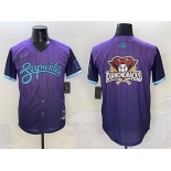 Men's Arizona Diamondbacks Team Big Logo Purple 2025 City Connect Limited Stitched Baseball Jersey