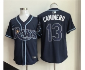 Men's Tampa Bay Rays #13 Junior Caminero Navy 2026 Limited Stitched Baseball Jersey
