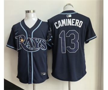 Men's Tampa Bay Rays #13 Junior Caminero Navy 2026 Limited Stitched Baseball Jersey