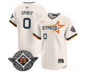 Men's Houston Astros #0 Kaleb Ort Cream 2025 City Connect Limited Stitched Baseball Jersey
