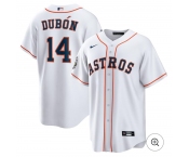 Men's Houston Astros #14 Mauricio Dubón Nike White Home Jersey Men's Houston Astros #14 Mauricio Dubón Nike White Home Jersey