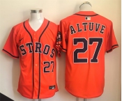 Men's Houston Astros #27 Jose Altuve Orange Limited Stitched Jersey Men's Houston Astros #27 Jose Altuve Orange Limited Stitched Jersey