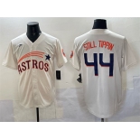Men's Houston Astros #44 Still Tippin Cream Throwback Cooperstown Collection Limited Stitched Baseball Jersey